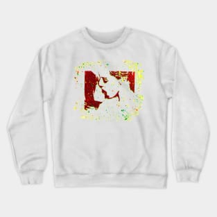 Kiss Spray Paint coloful graffiti Trippy painting pink kisses lesbians kissing Girls kisses spray art Crewneck Sweatshirt